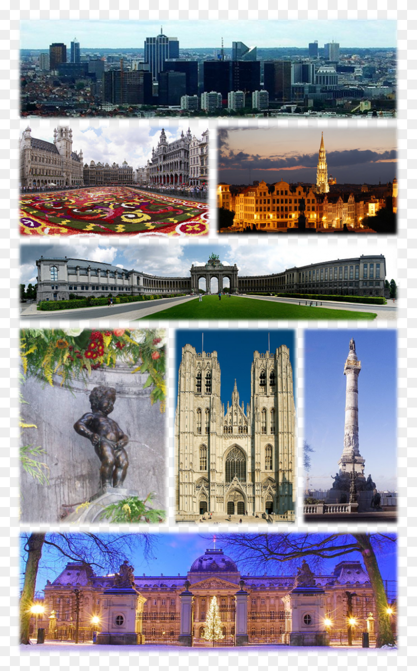 800x1324 Descargar Png / Un Collage Con Varias Vistas De La Grand Place De Bruselas, Edificio, Arquitectura, Urban Hd Png