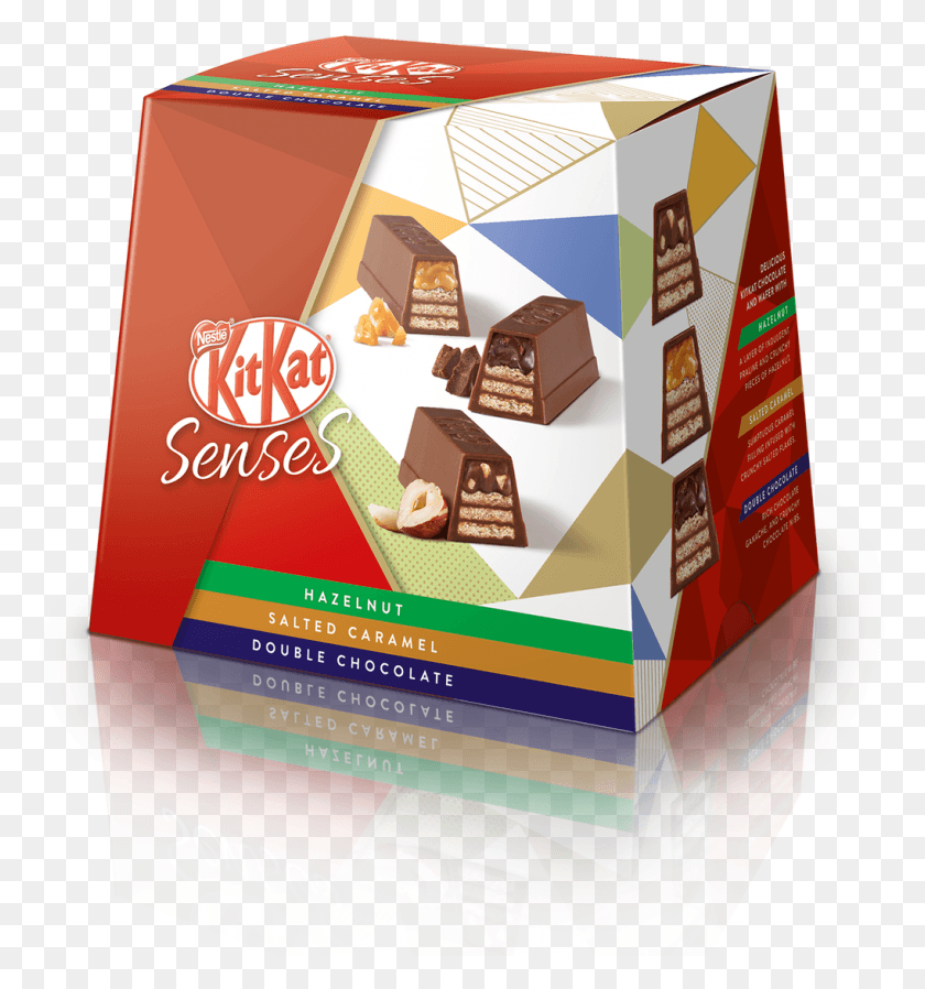 1019x1095 Descargar Png Una Colección De Deliciosas Piezas De Kitkat En Tres Sentidos De Kit Kat, Caja, Comida, Publicidad Hd Png