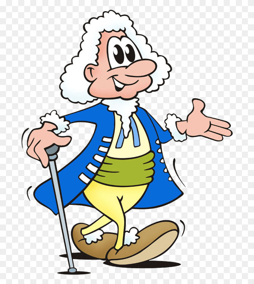 702x876 A Comic Drawing Composer Is Walking Through The Picture Johann Sebastian Bach Cartoon, Performer, Stick HD PNG Download