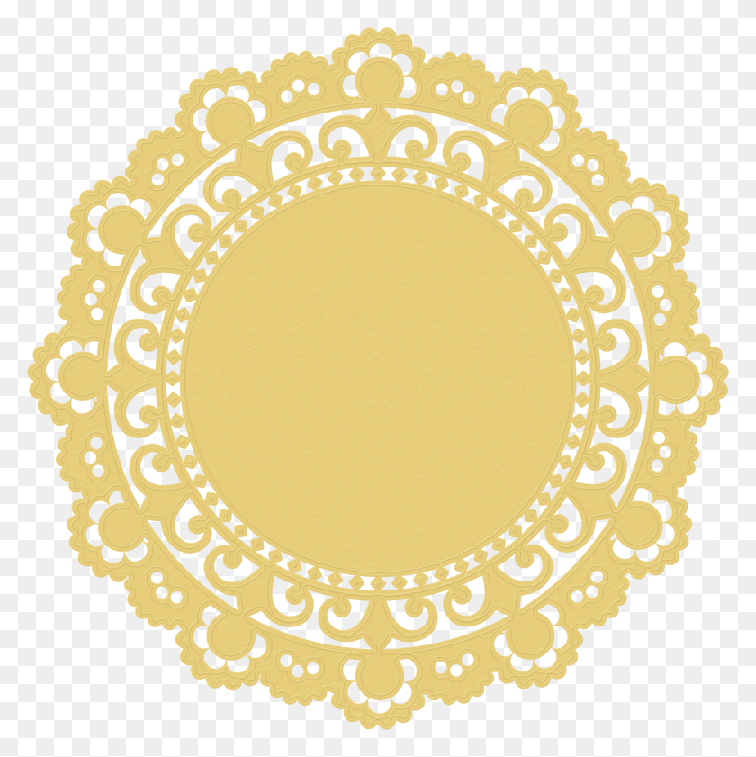1462x1465 A Couple Of Doilies To Use As A Background A Frame Blonda Blanco Vector, Rug HD PNG Download