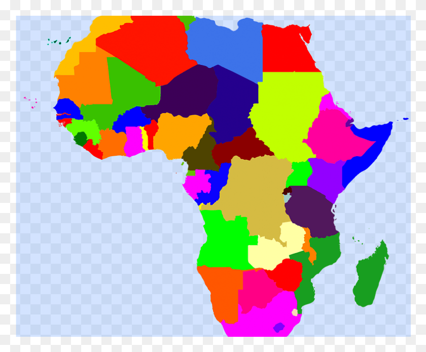 788x641 Крик От Сердца Африка Цветная Контурная Карта, Диаграмма, Сюжет, Атлас Hd Png Скачать