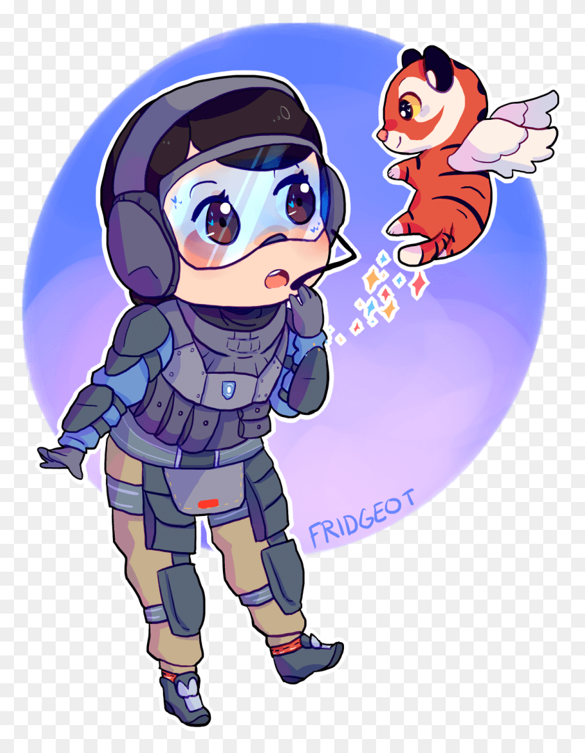 1081x1415 A Cute Commission I Did For Eclipsecomics Ying And Ying Rainbow Six Fanart, Graphics, Person HD PNG Download
