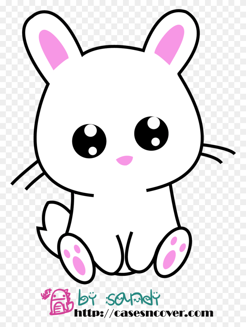 772x1056 Descargar Png A Cute Little Vector Of A Bunny Non Kawaii Bunny Dibujo De Raton Kawaii, Animal, Mammal, Stencil Hd Png