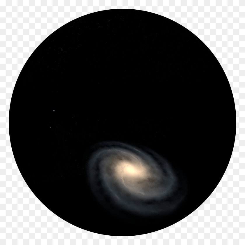 4096x4096 Descargar Png Una Visualización Del Planeta Urano Con Una Vía Láctea Rotacional Visible, El Espacio Exterior, La Astronomía, Universo Hd Png