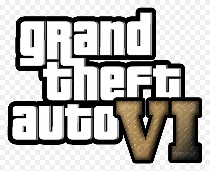 1203x966 Descargar Png Un Logotipo De Gta Vi Falso Que Hice Con Un Logotipo De Gta Vi De Metal, Grand Theft Auto, Texto Hd Png