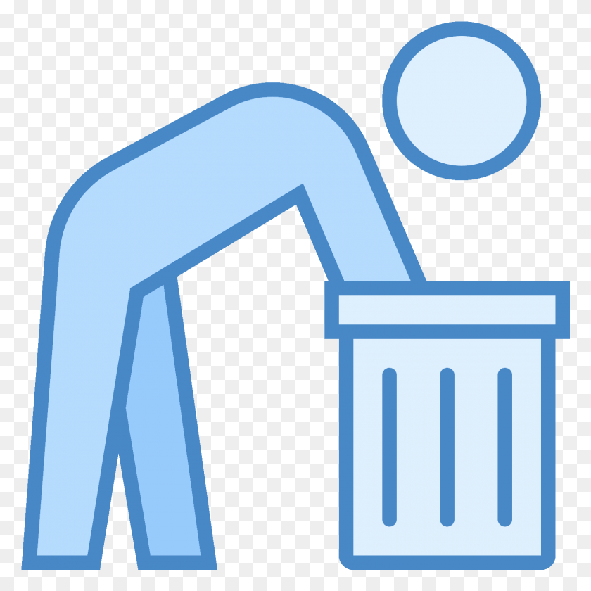 1521x1521 A Figure Of A Man Leaning Over Into A Garbage, Cushion HD PNG Download