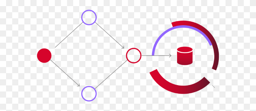 599x304 A Foundation Of Connected Data Circle, Bow, Flare, Light HD PNG Download