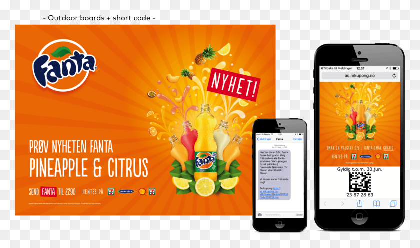 1554x872 A Free Fanta Voucher Via Sms To Redeem In Store Within Fanta, Mobile Phone, Phone, Electronics HD PNG Download