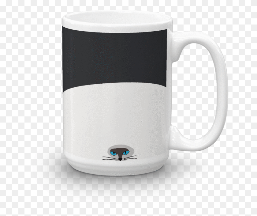 654x645 A Glossy Coffee Mug Featuring A Hypnotic Siamese Mug, Coffee Cup, Cup, Tape HD PNG Download