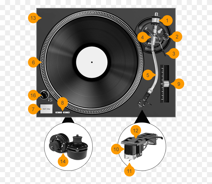 620x667 A Good Record Player Has Several Important Components Vinyl Record Anatomy, Electronics, Disk, Text HD PNG Download