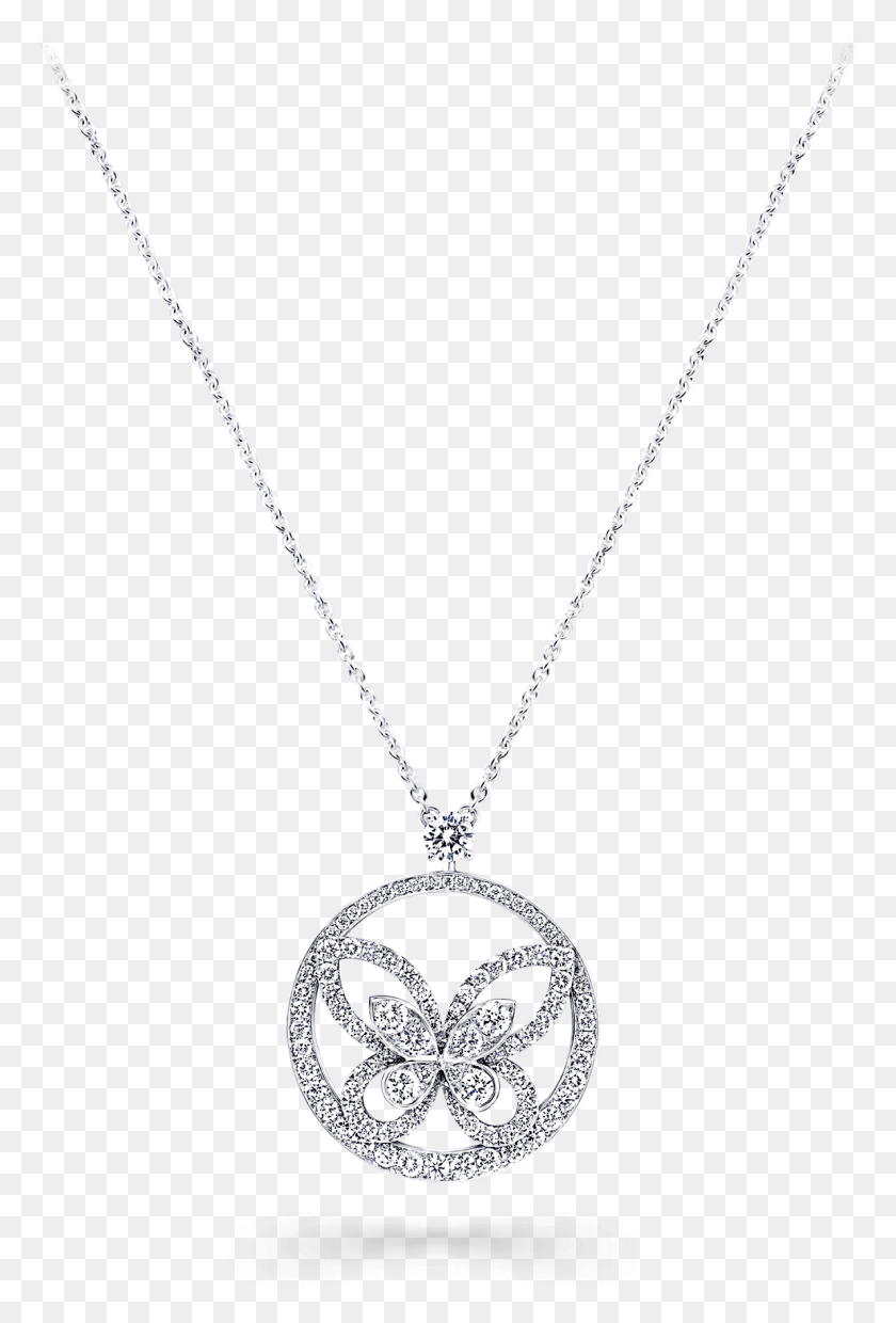 1150x1740 A Graff Butterfly Silhouette Necklace Featuring A Butterfly Locket, Jewelry, Accessories, Accessory HD PNG Download