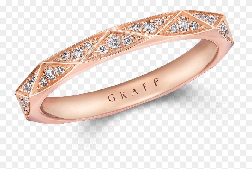 745x505 A Graff Rose Gold Pave Diamond Wedding Band Engagement Ring, Jewelry, Accessories, Accessory HD PNG Download