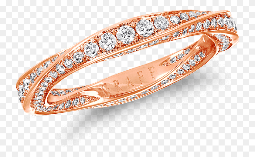 738x458 A Graff Spiral Collection Rose Gold Pave Diamond Band Graff Spiral Ring, Accessories, Accessory, Jewelry HD PNG Download