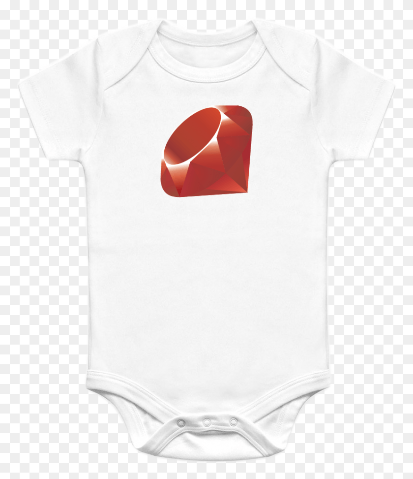 826x967 A Great Baby Onesie For Ruby And Rails Programming Ruby On Rails, Clothing, Apparel, T-shirt HD PNG Download