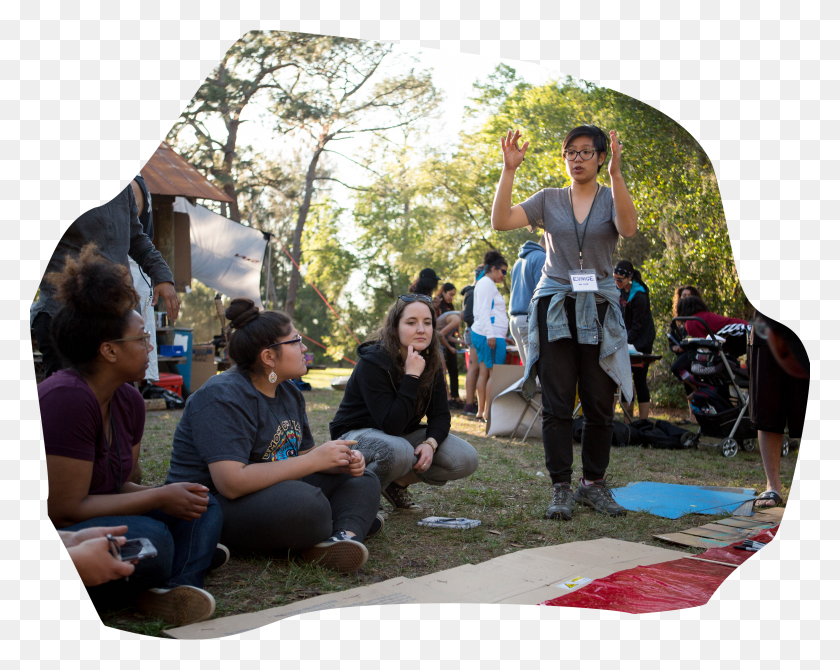 3195x2500 A Group Of Students Sitting In A Circle During A Workshop HD PNG Download