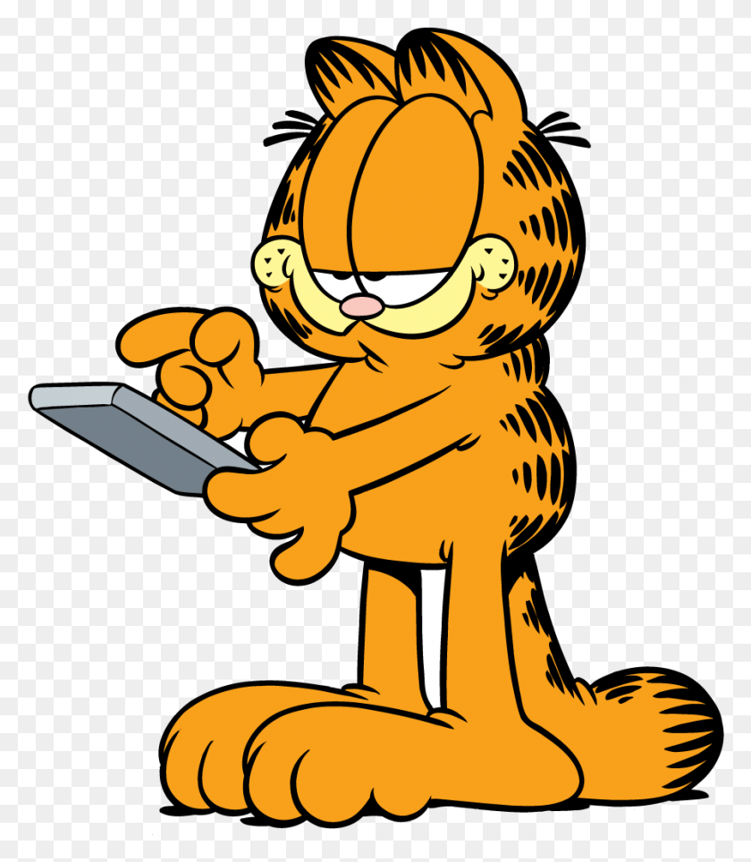 896x1039 A Guide To Brainstorming Garfield, Reading, Mammal, Animal HD PNG Download