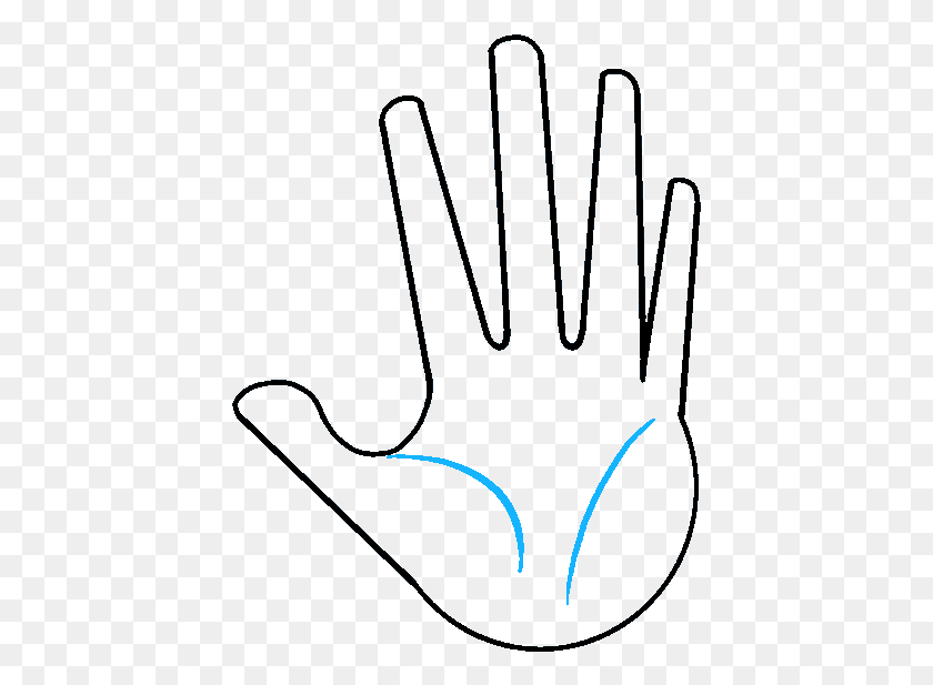 423x557 A Hand Really Easy Drawing Tutorial Step Sign, Text, Face HD PNG Download