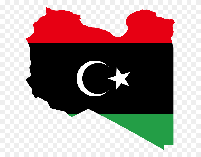 623x599 Высокопоставленная Делегация Министерства Ливии Карта И Флаг Ливии, Символ, Звездный Символ, Текст Hd Png Скачать