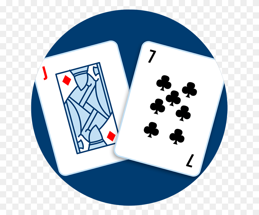 637x637 A Jack Of Diamonds And A Seven Of Clubs, Game, Gambling HD PNG Download