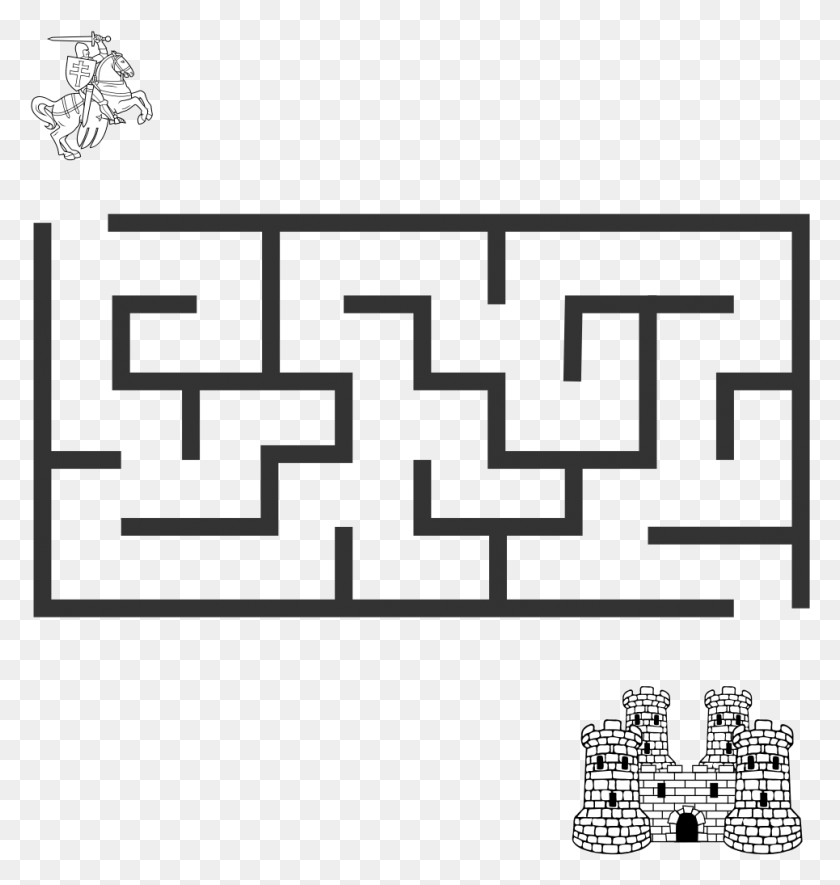 965x1021 A Knight Searching His Castle Maze Depth First Search Maze Gif, Rug, Labyrinth HD PNG Download