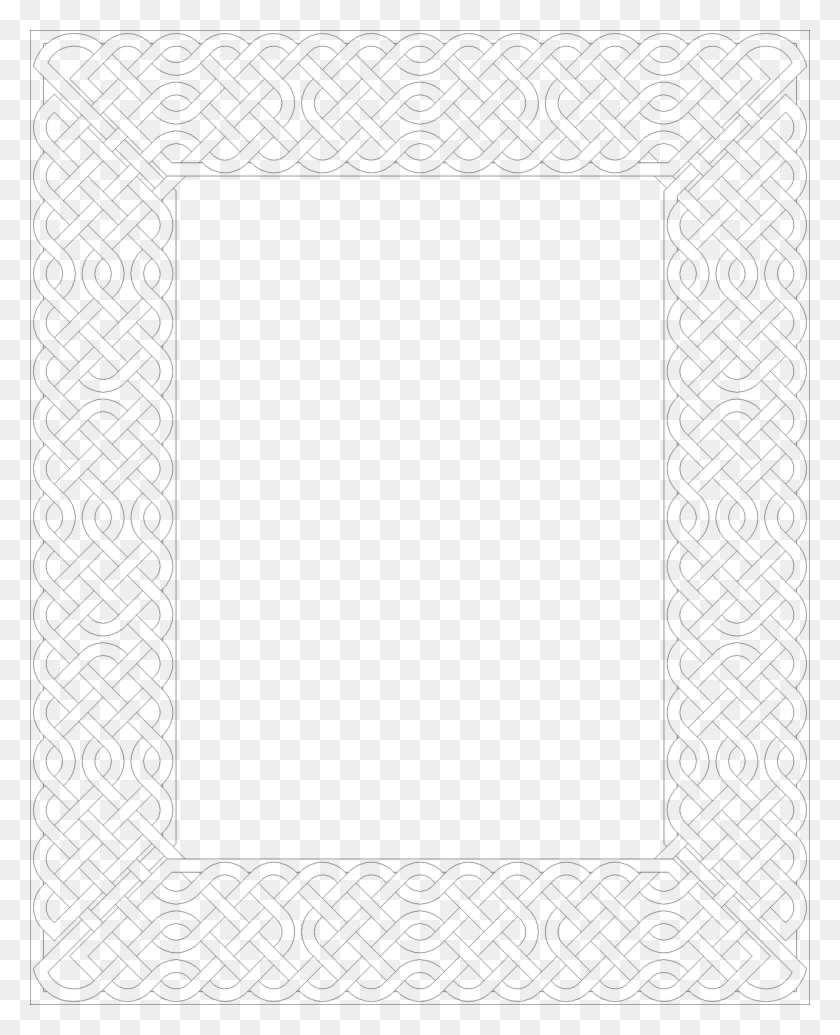 1280x1600 A Knotwork Frame In Transparent Format So Paper Product, Gray, World Of Warcraft HD PNG Download