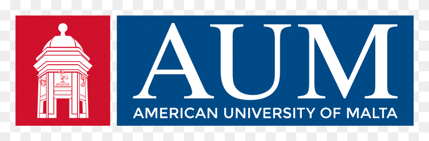 2116x589 A Lab On Fire Almost Transparent Blue American University Of Malta Logo, Word, Text, Alphabet HD PNG Download