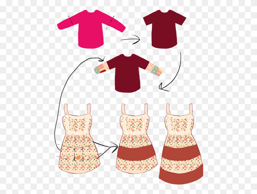 488x574 A Lil Clothes Upcycling Project Im Doing The Tee Had, Apron, Person, Human HD PNG Download