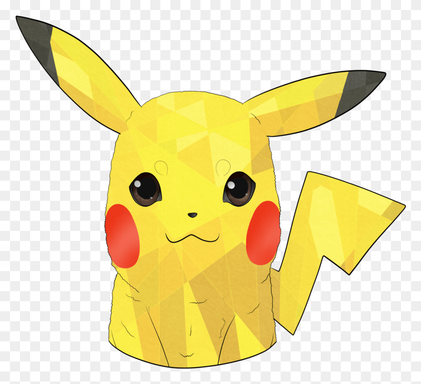 1249x1130 A Lineless Geometric Of Pikachu I Usually Don39t Like Origami, Paper, Toy HD PNG Download