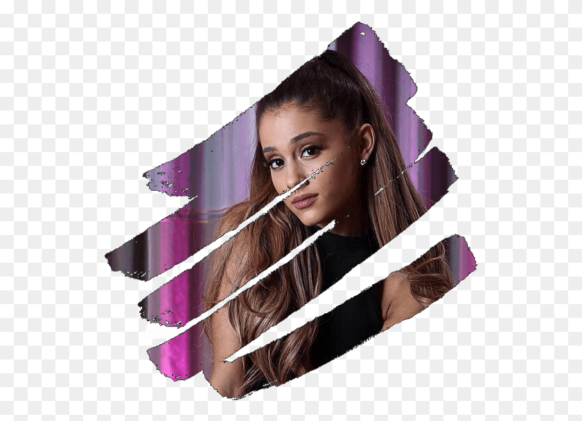 541x549 A Lot Of Stickers Ariana Grande Art, Face, Person, Human HD PNG Download