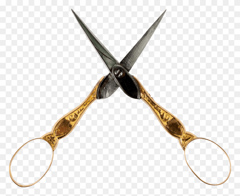 1102x885 A Lovely Pair Of Antique French Sewing Or Embroidery Scissors, Weapon, Weaponry, Blade HD PNG Download