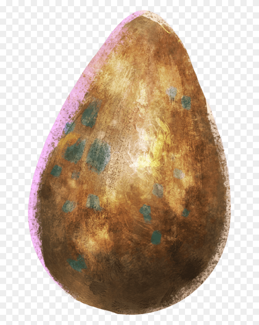 663x993 A Lumpy Brown Egg With Green Speckles Egg, Plant, Food, Gourd HD PNG Download