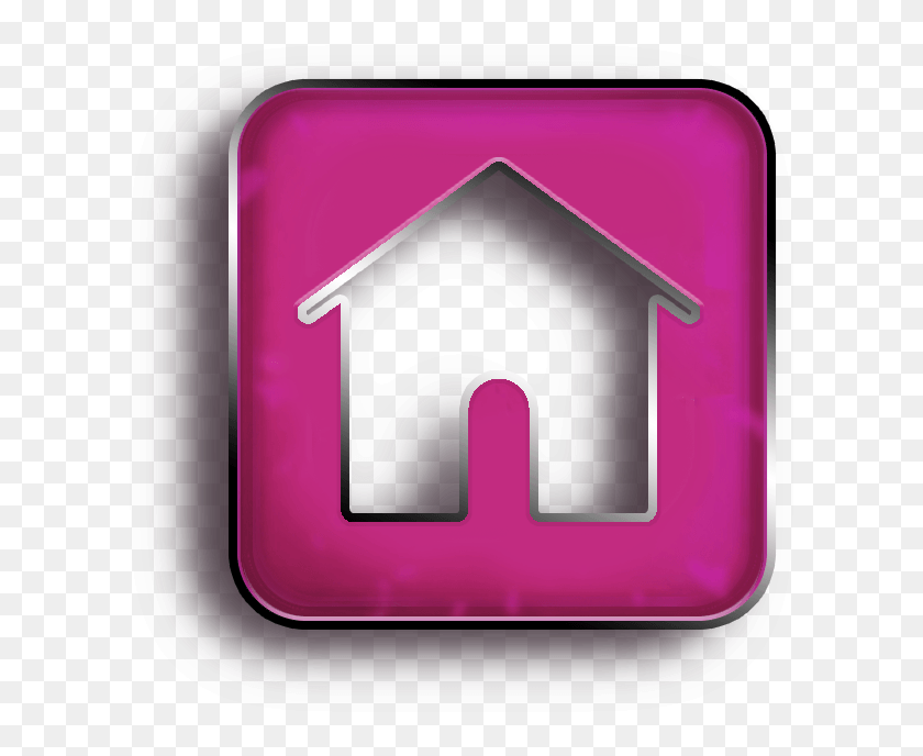 625x628 A Machinima By Skawennati Pink Home Button, Mailbox, Letterbox, Logo HD PNG Download