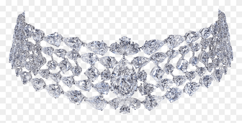 1823x861 A Majestic Diamond Choker Diamond Choker Necklace, Gemstone, Jewelry, Accessories HD PNG Download