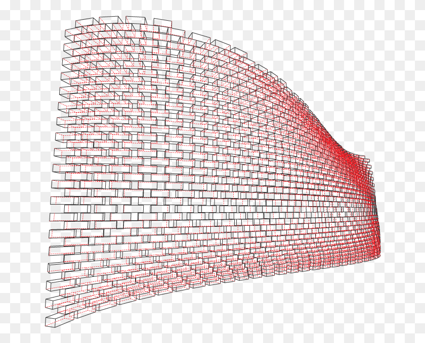 666x619 A Make 2D Of The Brick Wall Drawing, Muebles, Alfombra, Silla Hd Png