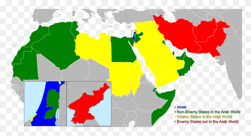 940x477 A Map Of Enemy States According To My Israeli Constitution Arab World Map Blank, Diagram, Plot, Atlas HD PNG Download