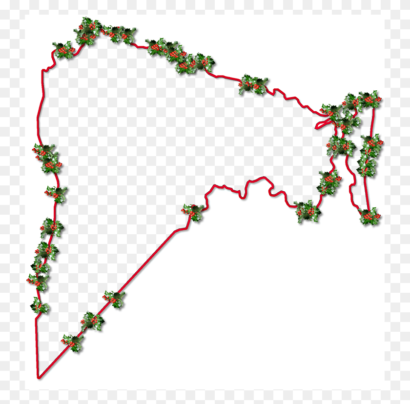 737x768 Descargar Png Mapa De Nassau Con Un Contorno Rojo Sombra Sombra Interior Decoración De Navidad, Gráficos, Planta Hd Png