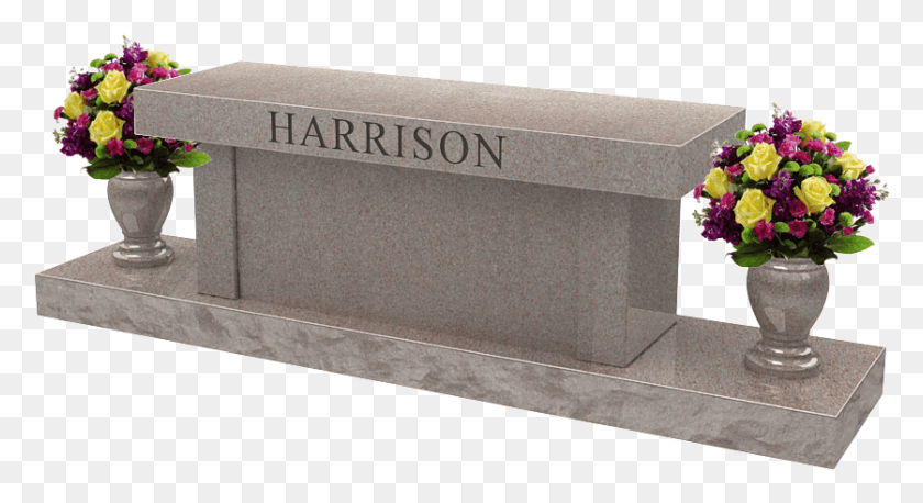 837x428 A Memorial Or Cremation Bench Is The Perfect Way To Cadillac Memorial Gardens West, Furniture, Crowd, Table HD PNG Download