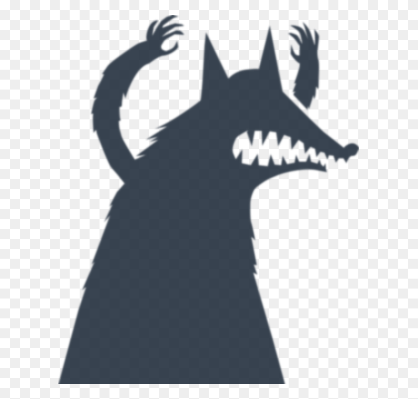 605x742 A Menacing Wolf Like Shadow Looming Over The, Stencil HD PNG Download