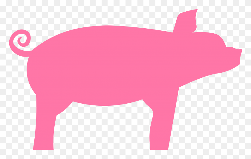 3760x2285 A Minimalist Pig Icon Designed On Illustrator Domestic Pig, Animal, Mammal, Piggy Bank HD PNG Download