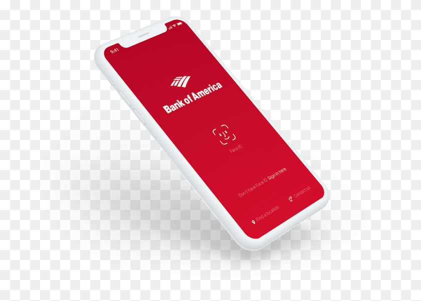 948x659 A Mobile Banking Experience That Finally Puts Customers Bank Of America Face Id Log, Electronics, Phone, Mobile Phone HD PNG Download