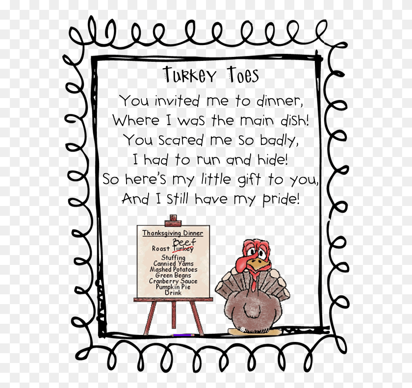 587x731 A Modified Turkey Poop Poem From Printable Turkey Toes Sign, Text, Crowd, Teacher HD PNG Download