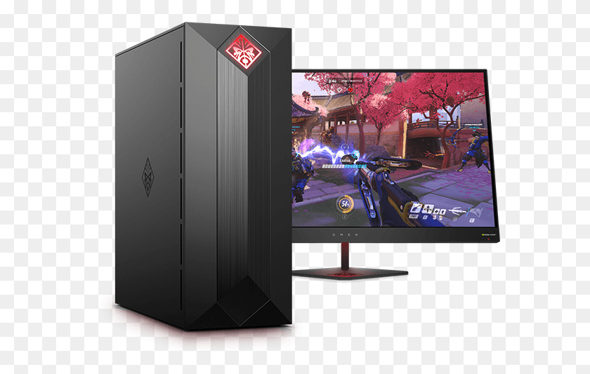584x473 A Monumental Gaming Experience Hp Omen Obelisk Rtx, Computer, Electronics, Monitor HD PNG Download