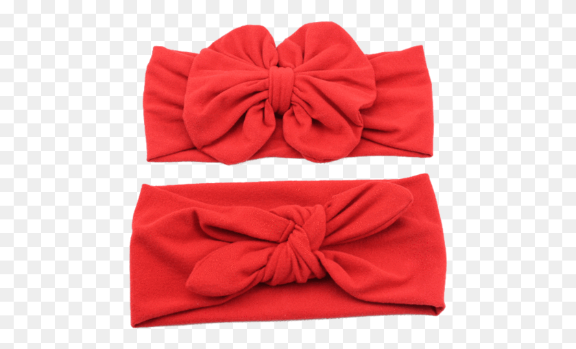 466x449 A Mother And Daughter Red Headband Set Headband, Clothing, Apparel, Hat HD PNG Download