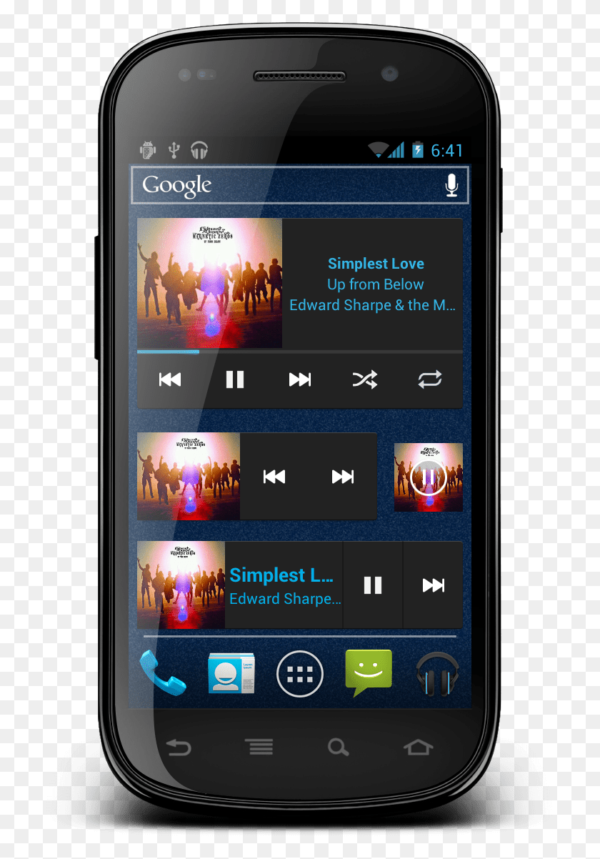 750x1142 Новое Музыкальное Приложение Для Android Для Cyanogenmod 9 - Смартфон, Мобильный Телефон, Телефон, Электроника, Hd Png Скачать