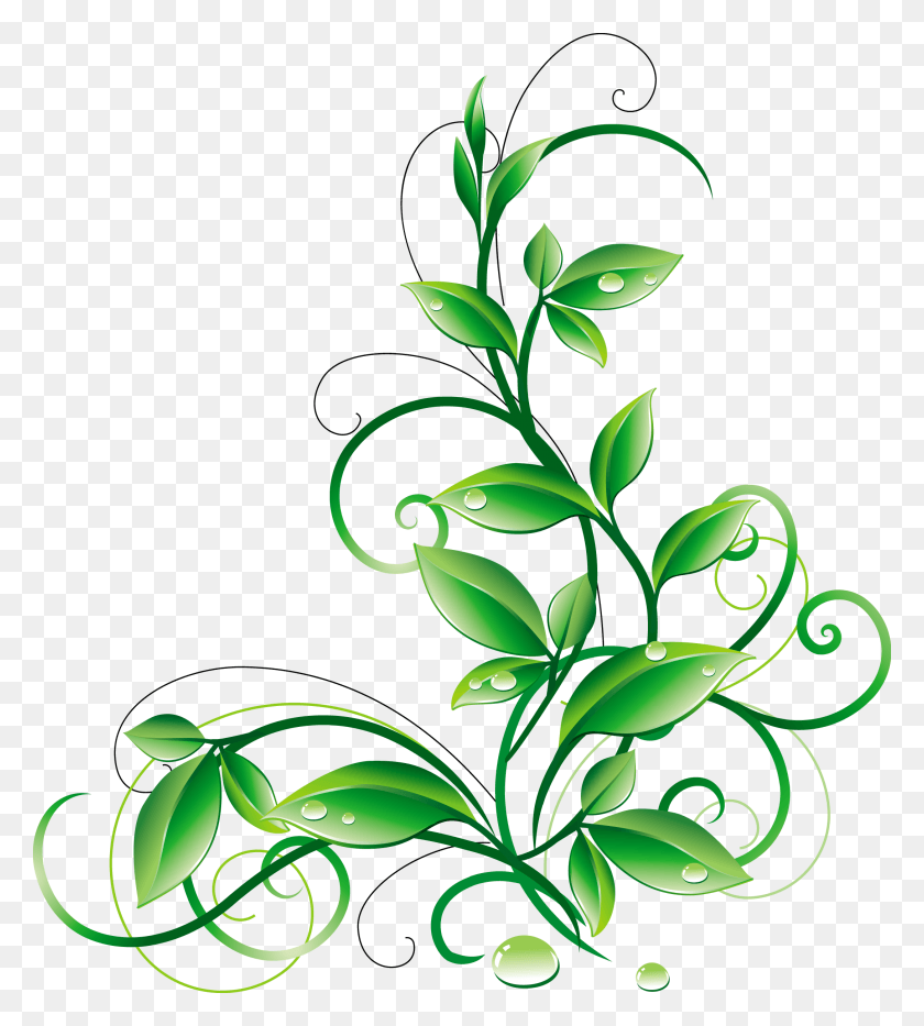 2174x2435 Descargar A Orig Aorigpng Flor De Color Verde, Gráficos, Diseño Floral Hd Png