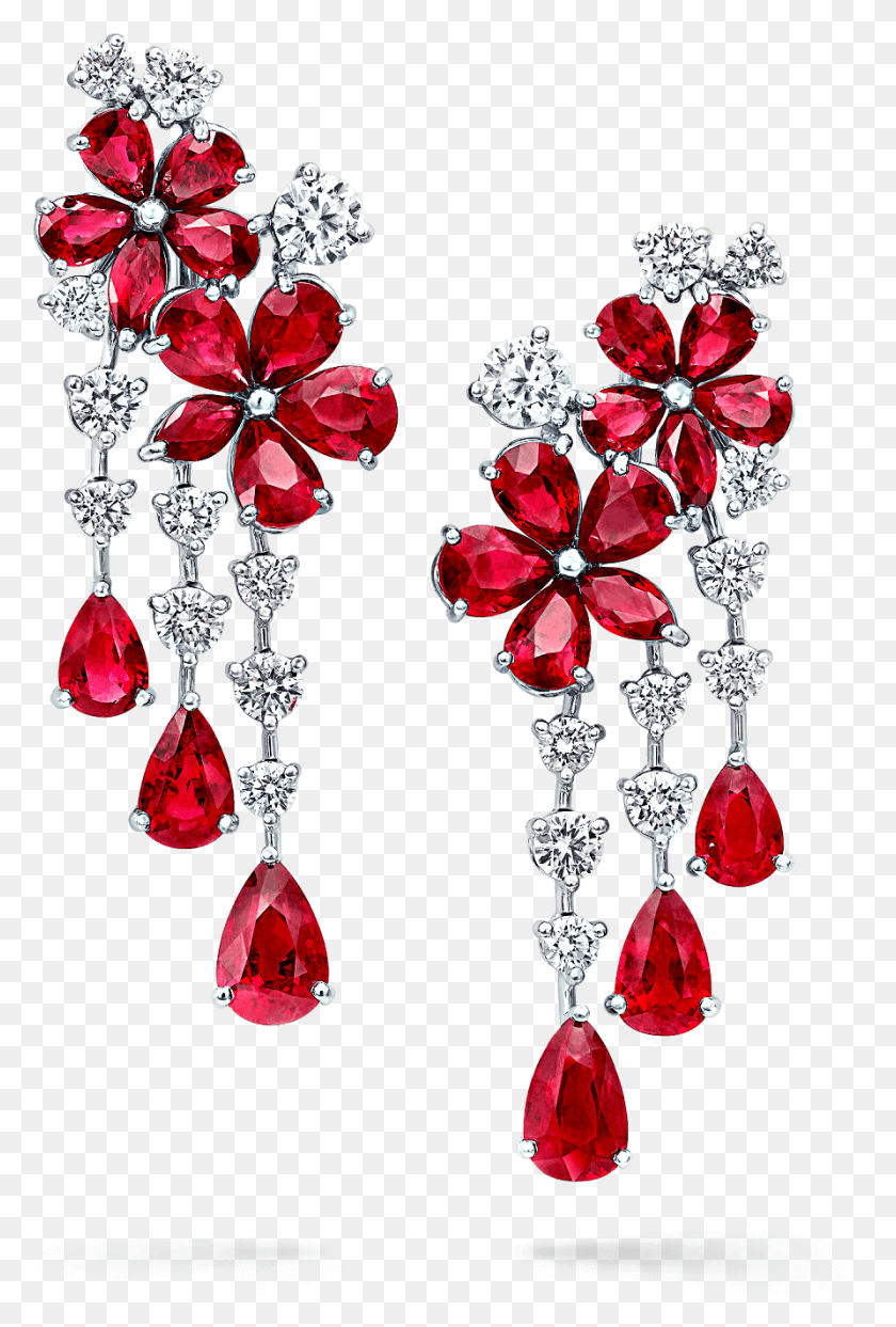 892x1353 A Pair Of Graff Rubies And Diamonds Carissa Double 2019, Accessories, Accessory, Jewelry HD PNG Download