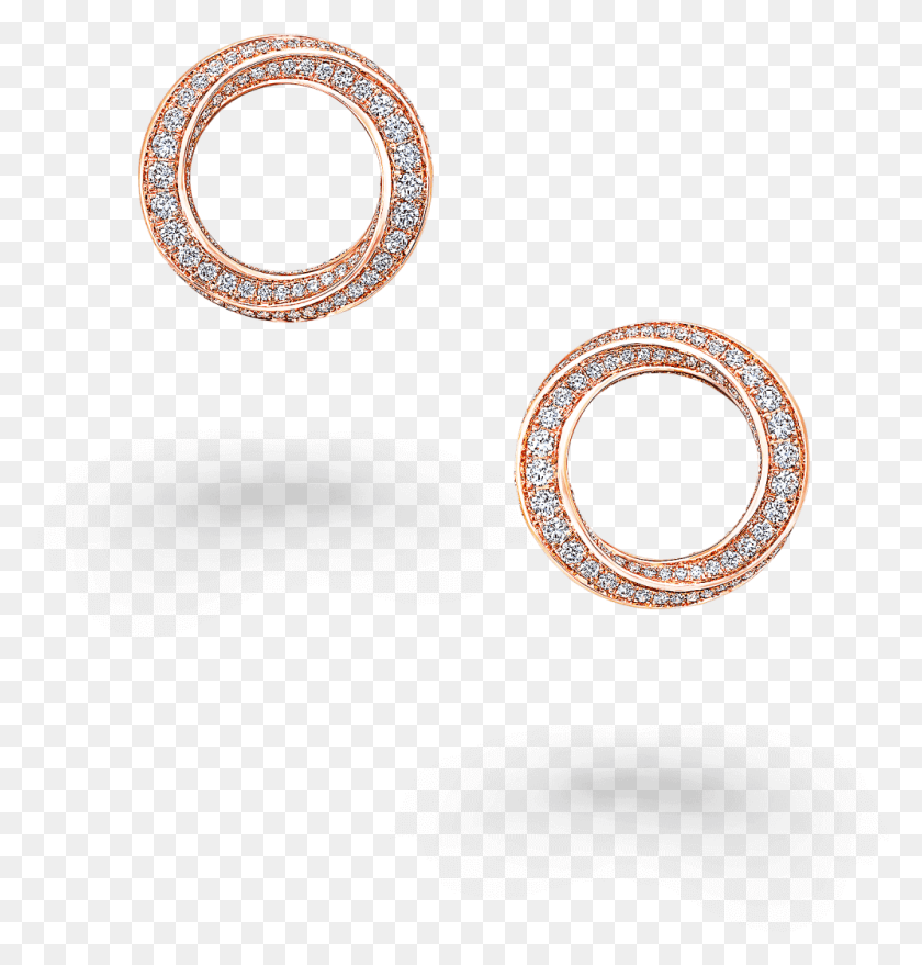 998x1048 A Pair Of Rose Gold Pave Diamond Spiral Motif Stud Engagement Ring, Accessories, Accessory, Jewelry Descargar Hd Png