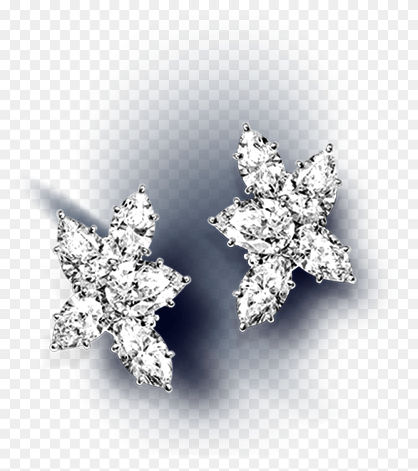 936x1062 A Pair Of The Iconic Winston Cluster Earrings Cluster Earrings Diamonds Harry Winston, Snowflake, Crystal, Diamond HD PNG Download