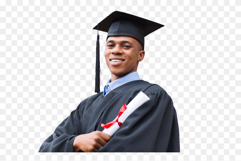 577x501 A Picture Of An African American Male Graduate African American Graduate, Graduation, Person, Human HD PNG Download