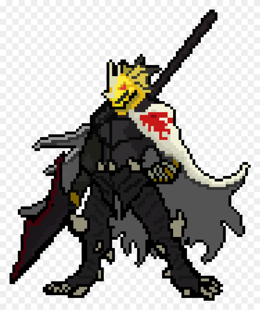 871x1051 A Pixelated Version Of My Upcoming Dnd Dragonborn Paladin Illustration, Bird, Animal, Eagle HD PNG Download